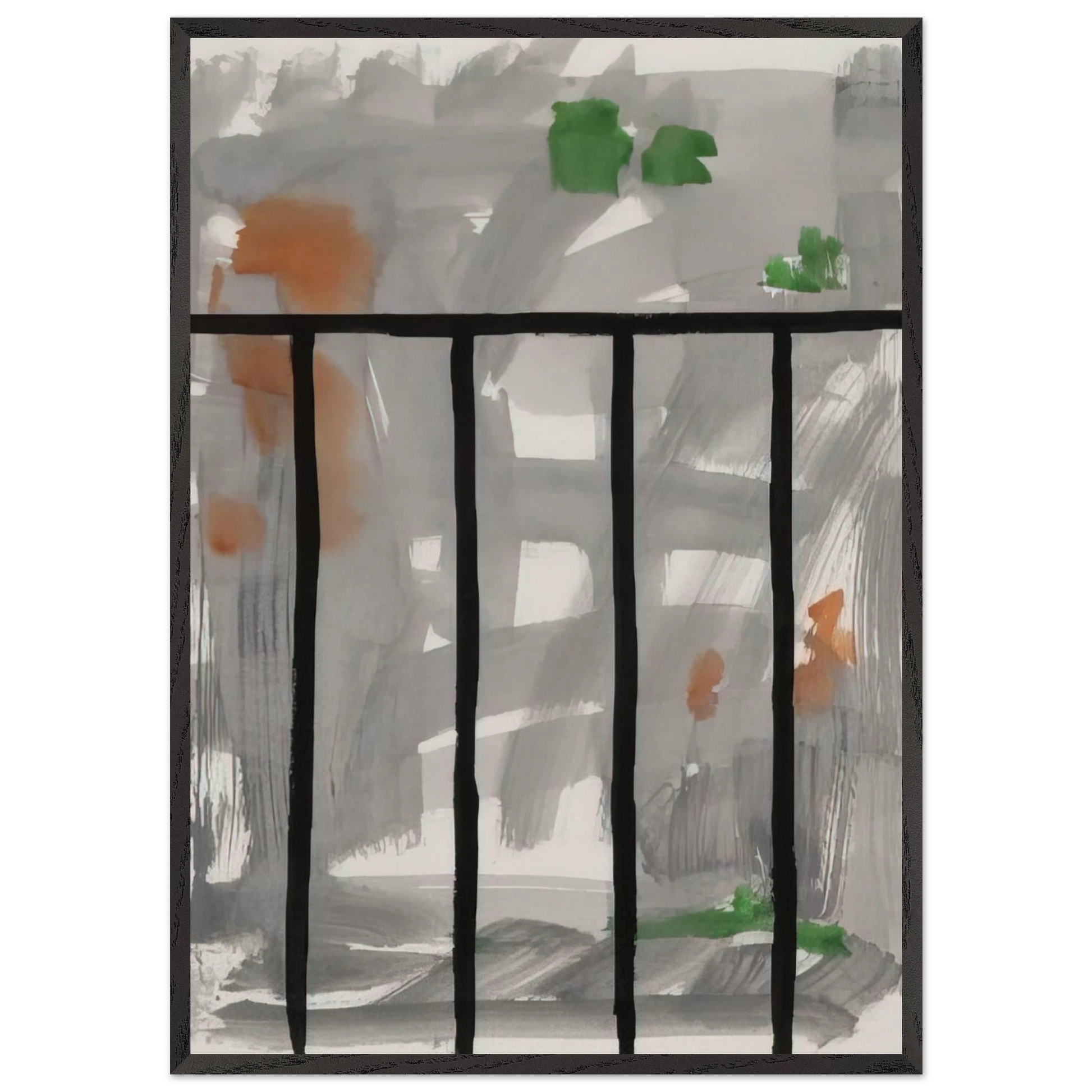 Untitled - 2000 N3 - Gunther Forg Framed Art Print – Black Wooden Frame - Default Title - -Framed Art Print