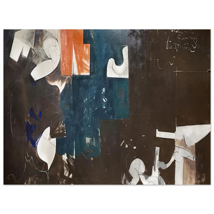 Hassel Smith - The Houston Scene - 1959  75x100 cm / 30x40inches Fine Art Poster