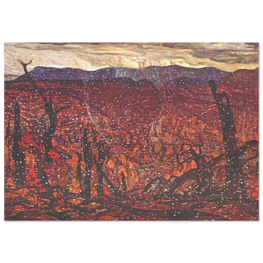 First Snow, Algoma Country - 1920 - A.Y. Jackson Brushed Aluminum Print - 70x100 cm / 28x40 inches | A.Y. Jackson Aluminum Print | A.Y. Jackson Prints