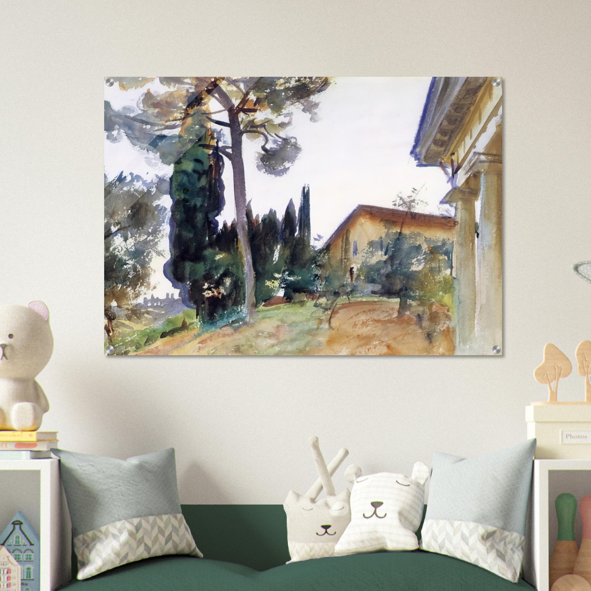 Corfu - John Singer Sargent Acrylic Print - 70x100 cm / 28x40″ inches | John Singer Sargent Wall Art | John Singer Sargent Prints