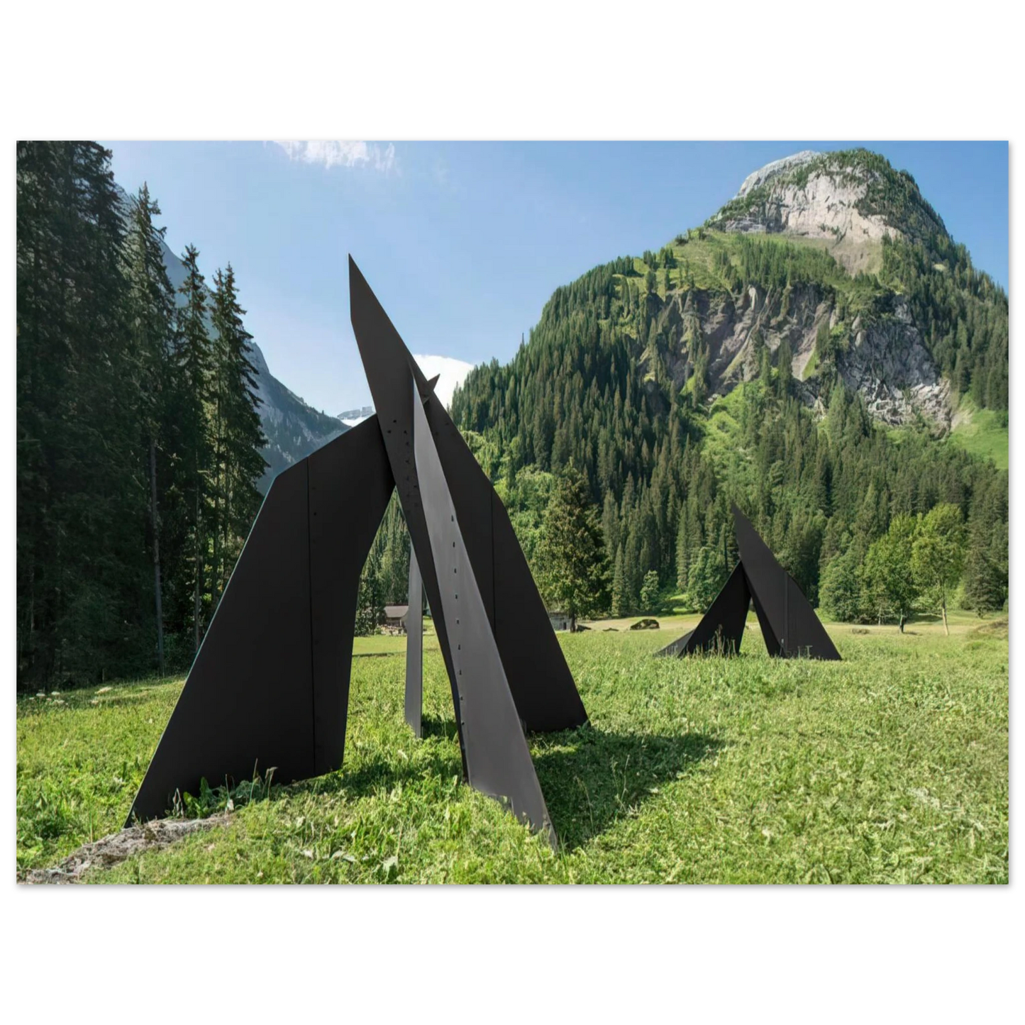 Alexander Calder - FOUR PLANES ESCARPE 1967 Fine Art Poster - 13x18 cm / 5x7 inches