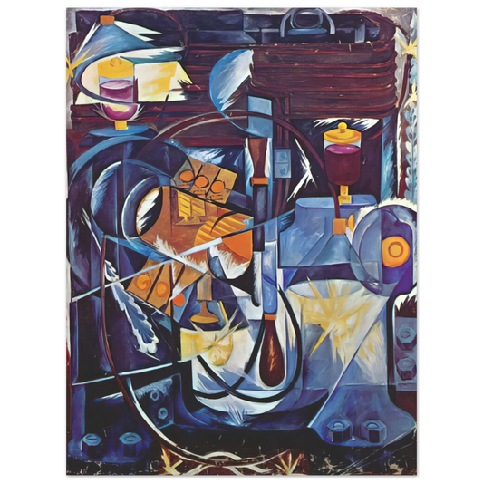 Natalia Goncharova - Dynamo machine - 1913 Fine Art Poster - Default Title
