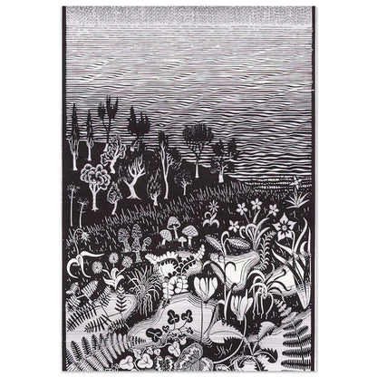 THE 3RD DAY OF THE CREATION - MC Escher Brushed Aluminum Print - 70x100 cm / 28x40 inches | MC Escher Aluminum Print | MC Escher Prints