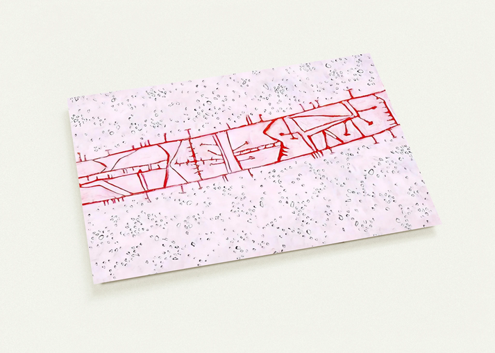 Bridge - 1952 By Gene Davis Pack of 10 Post Cards | Gene Davis Post Cards | A6 (10.5 x 14.8 cm) - 4.1 x 5.8 inches