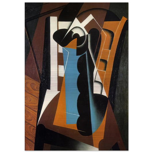 STILL LIFE ON A CHAIR 1917 - Juan Gris Brushed Aluminum Print - 70x100 cm / 28x40 inches | Juan Gris Aluminum Print | Juan Gris Prints