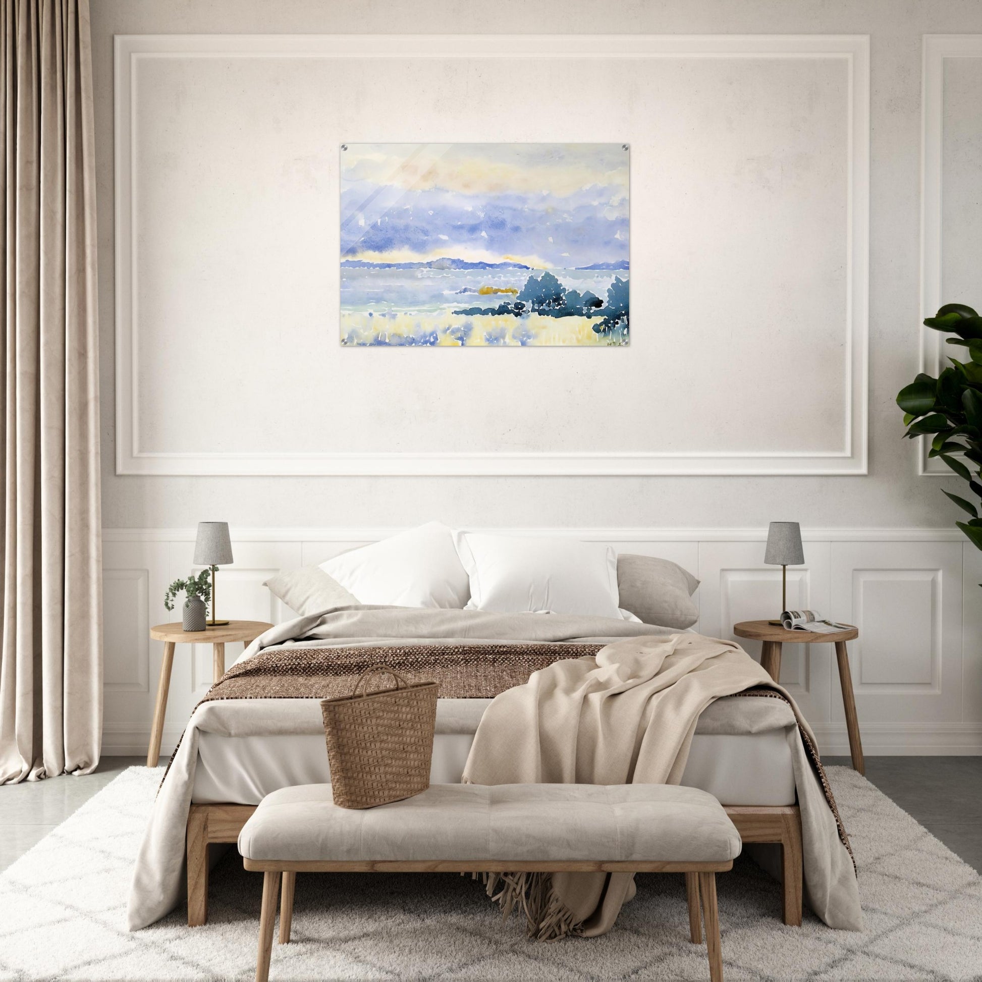 Land by the Sea - Henri-Edmond Cross Acrylic Print - 70x100 cm / 28x40″ inches