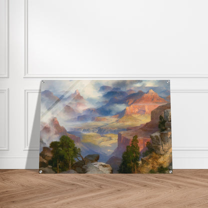 Grand Canyon in Mist - Thomas Moran Acrylic Print - 70x100 cm / 28x40″ inches | Thomas Moran Wall Art | Thomas Moran Prints