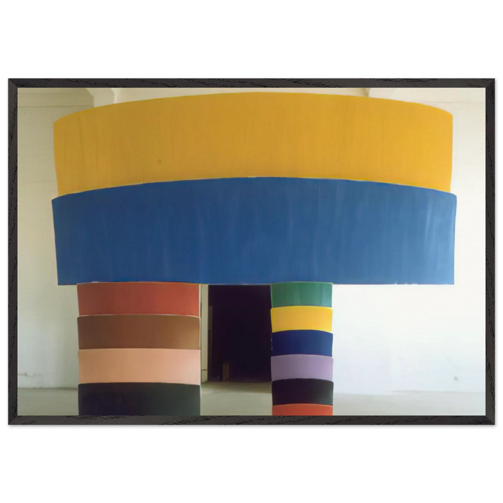 Entrance - 1972 - Ron Gorchov 70x100 cm / 28x40 inches Framed Art Print – Black Wooden Frame