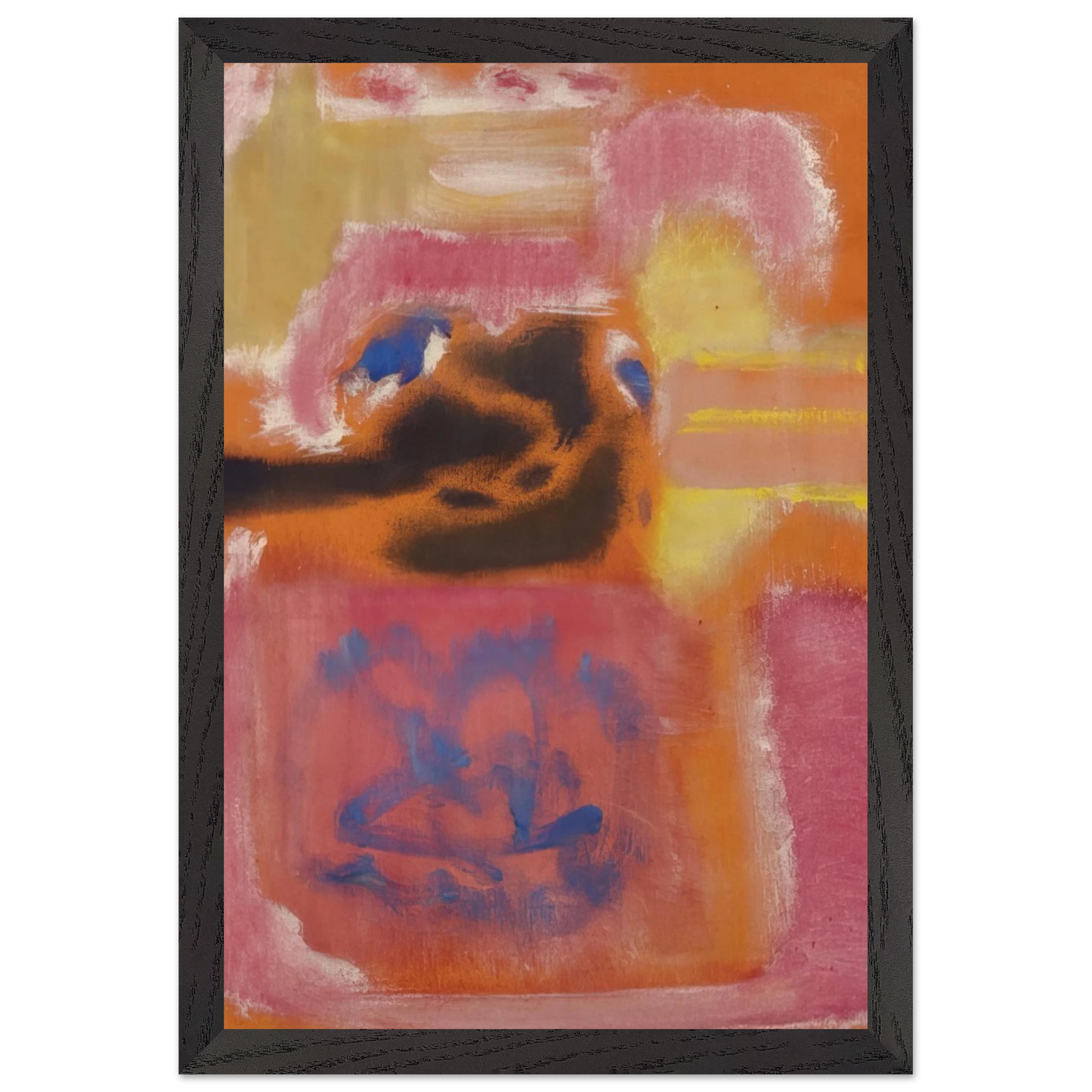Mark Rothko - No. 9 - 1947 Wall Art - 30x40 cm / 12x16 inches - Premium Wooden Framed Poster With Fine Art Paper - Wood frame