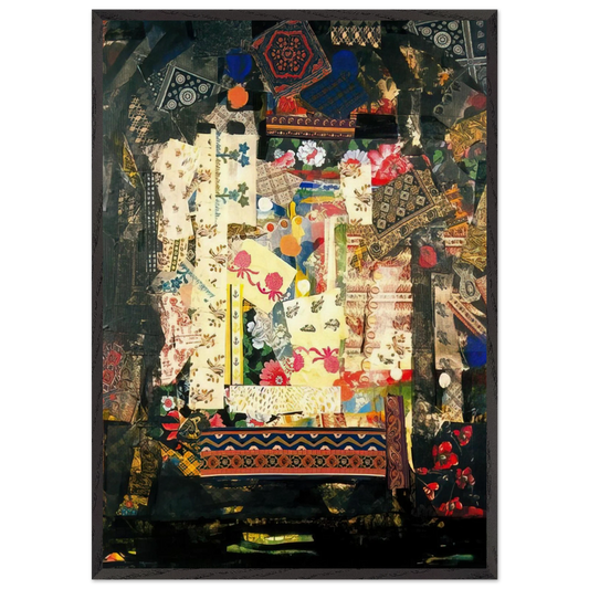 Window on Montana - PD Pattern and Decoration - Miriam Schapiro Framed Art Print – Black Wooden Frame - Default Title - -Framed Art Print