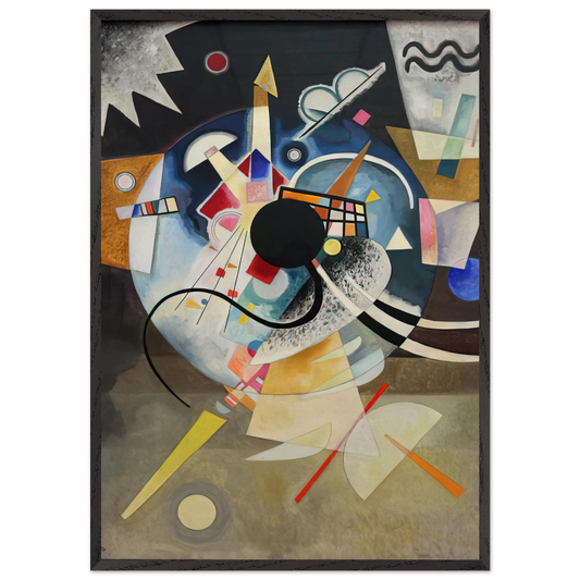 A CENTRE 1924 - Wassily Kandinsky Framed Art Print – Black Wooden Frame - Default Title - -Framed Art Print