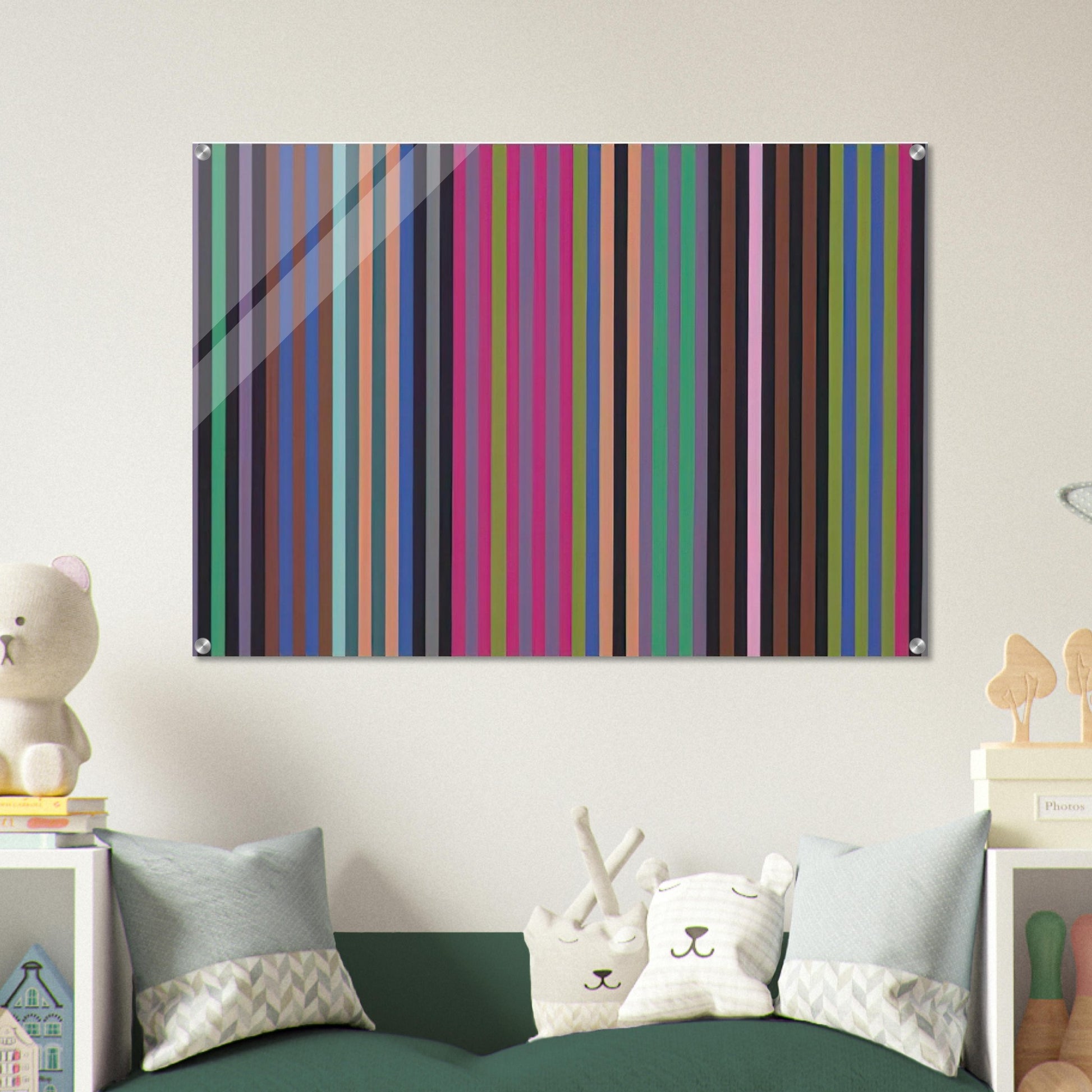 King Kong - 1969 - Gene Davis Acrylic Print - 70x100 cm / 28x40″ inches | Gene Davis Wall Art | Gene Davis Prints