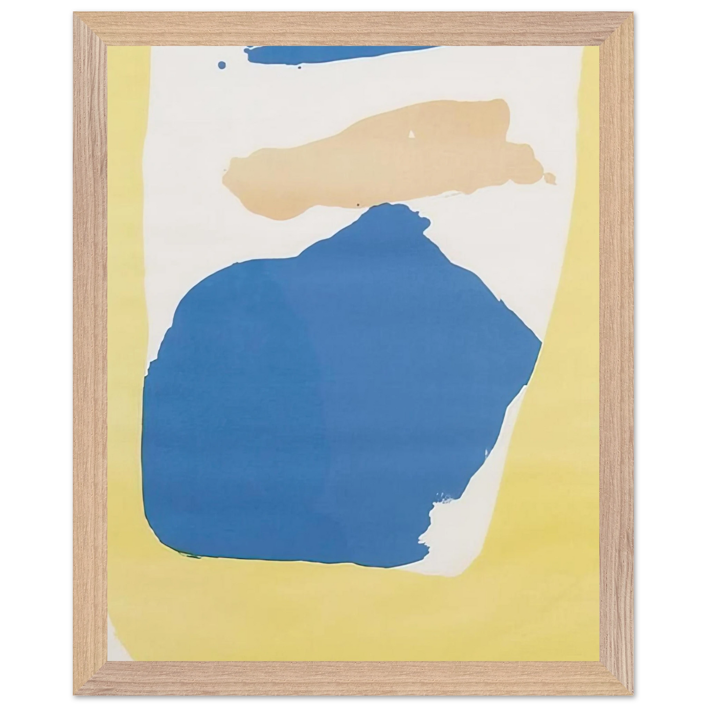 Helen Frankenthaler - Frankenthaler Preview - 1965 Wall art - 27x35 cm / 11x14 Inches - Premium Wooden Framed Poster With Fine Art Paper - Black frame