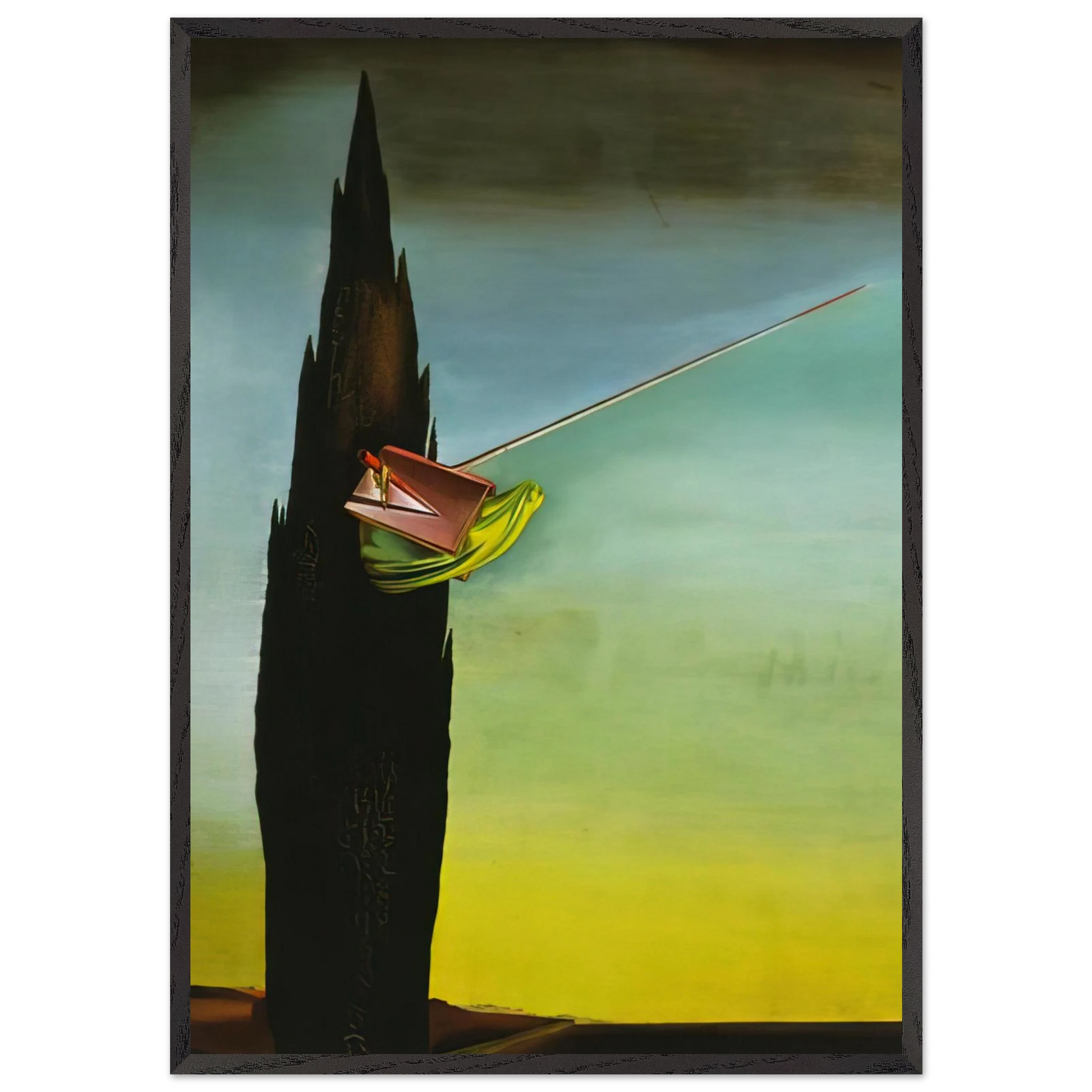 SURREALIST ESSAY - Salvador Dali Framed Art Print – Black Wooden Frame - Default Title - -Framed Art Print