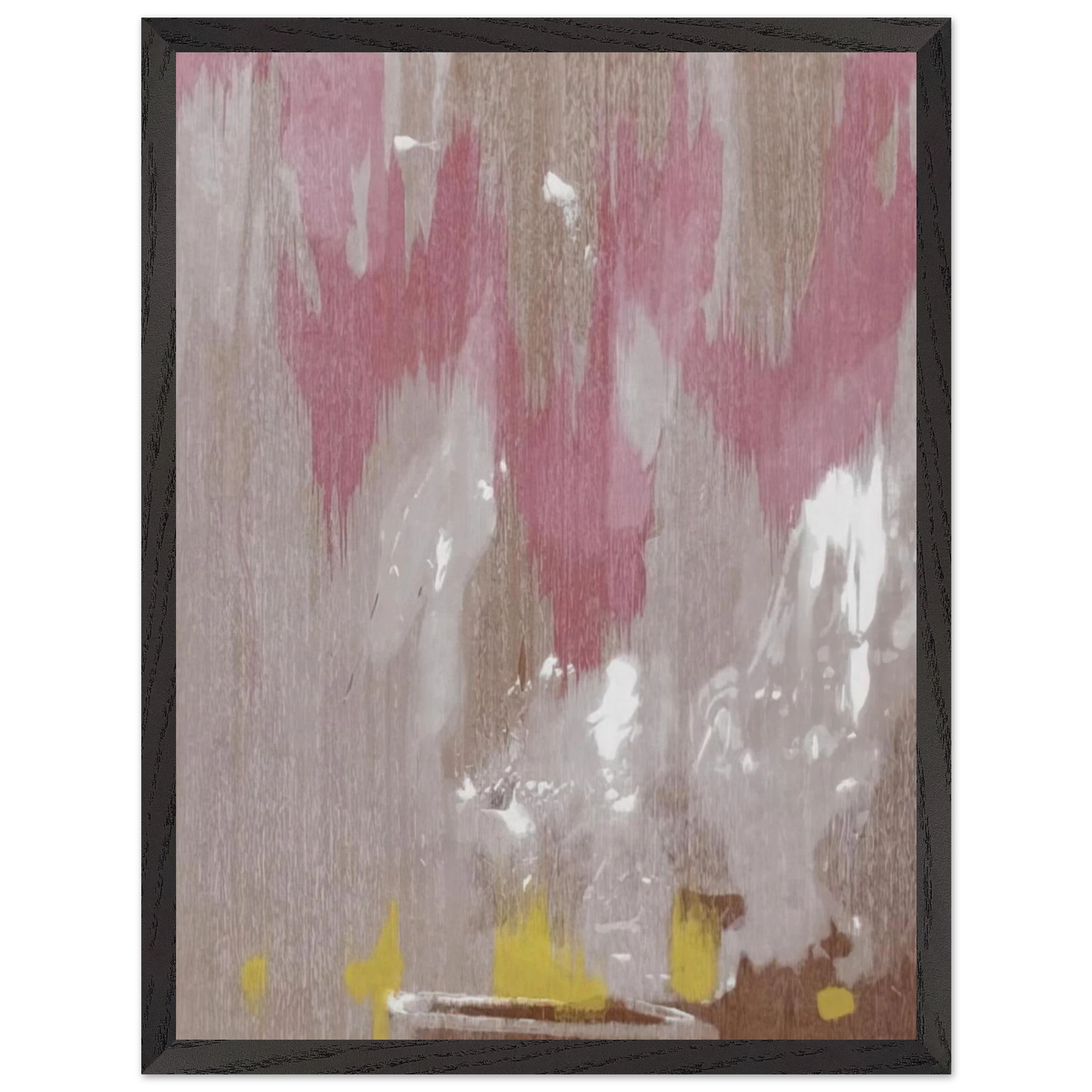 Helen Frankenthaler - Tales of Genji IV - 1998 Wall art - 27x35 cm / 11x14 inches - Premium Wooden Framed Poster With Fine Art Paper - Wood frame