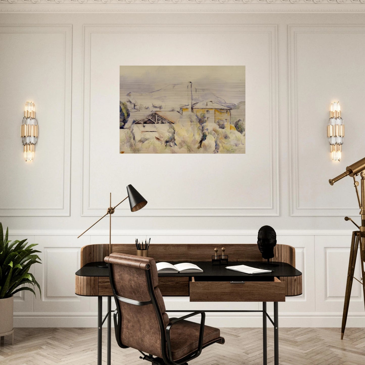 The Lime Kiln - Paul Cézanne Brushed Aluminum Print - 70x100 cm / 28x40 inches | Paul Cézanne Aluminum Print | Paul Cézanne Prints