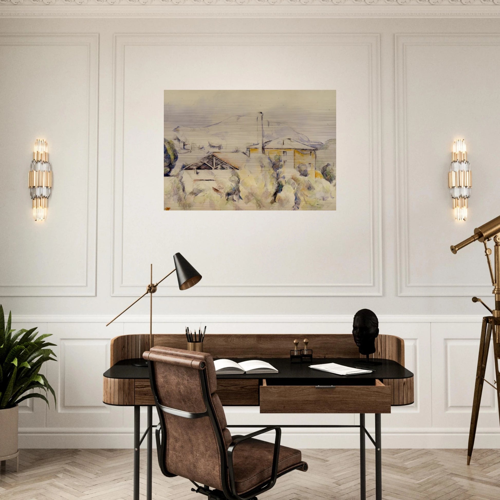 The Lime Kiln - Paul Cézanne Brushed Aluminum Print - 70x100 cm / 28x40 inches | Paul Cézanne Aluminum Print | Paul Cézanne Prints