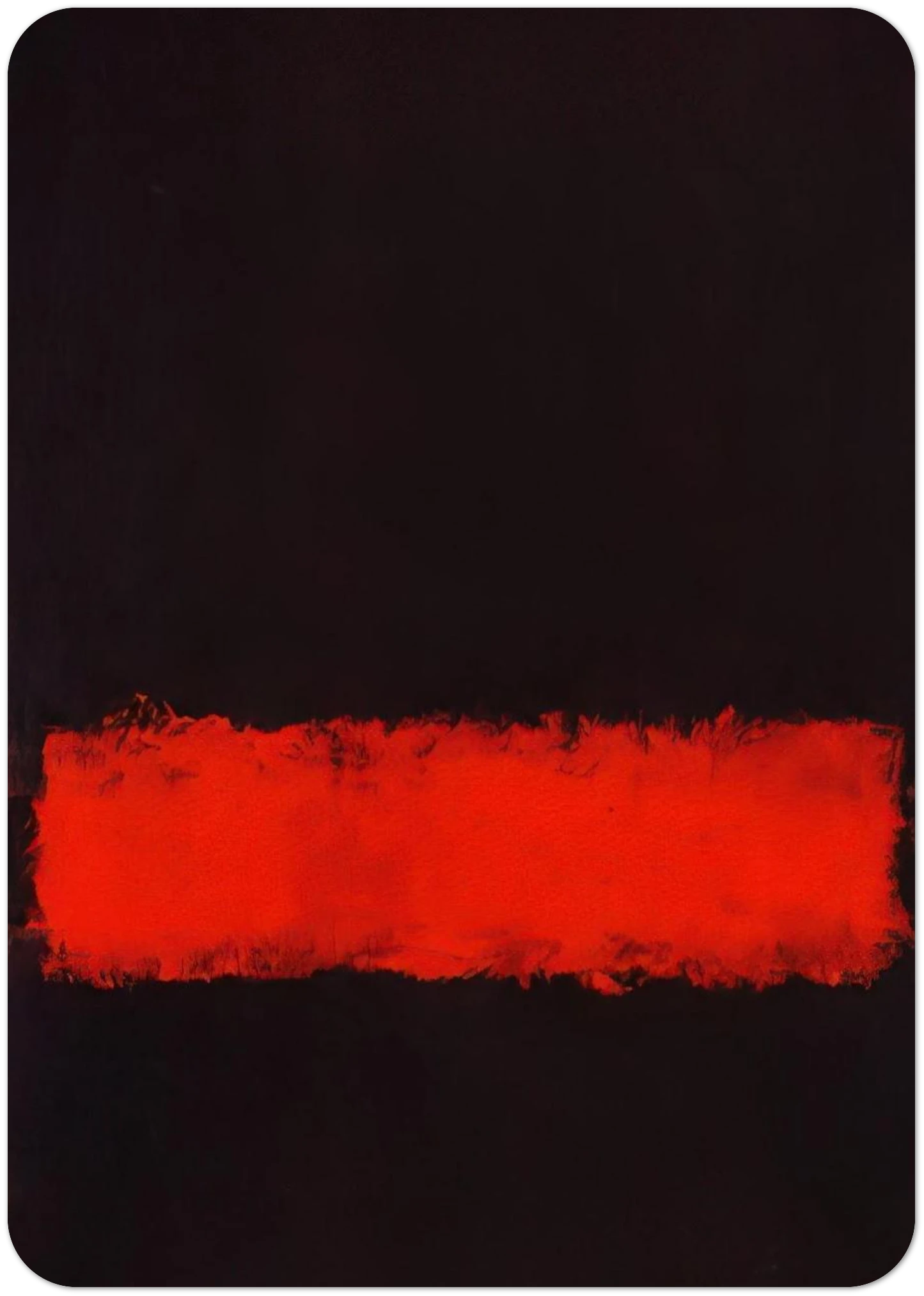 Black, Red and Black - 1968 By Mark Rothko Pack of 10 Post Cards | Mark Rothko Post Cards | A6 (10.5 x 14.8 cm) - 4.1 x 5.8 inches
