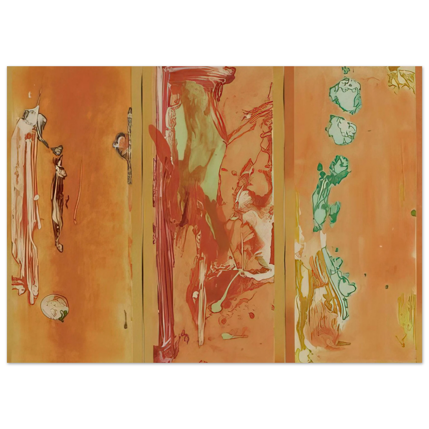 Helen Frankenthaler - Gateway - 1988 Wall art - 50x70 cm / 20x28 inches - Premium Wooden Framed Poster With Fine Art Paper - Black frame