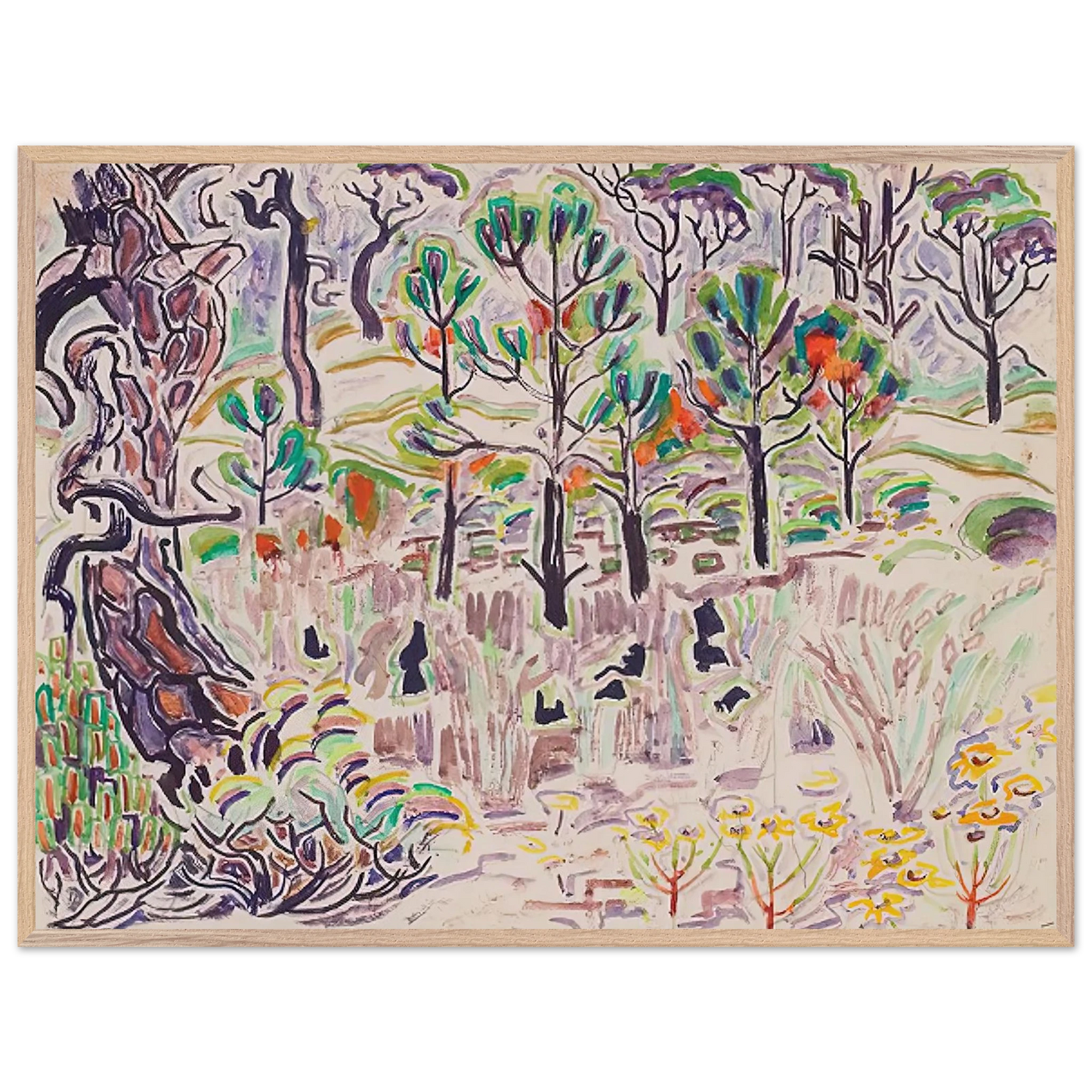 Walter Inglis Anderson - Walter Anderson Wall art - A3 (29.7 x 42  cm) - Premium Wooden Framed Poster With Fine Art Paper - Black frame