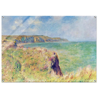 Edge of the Cliff at Pourville - claude monet Acrylic Print - 70x100 cm / 28x40″ inches