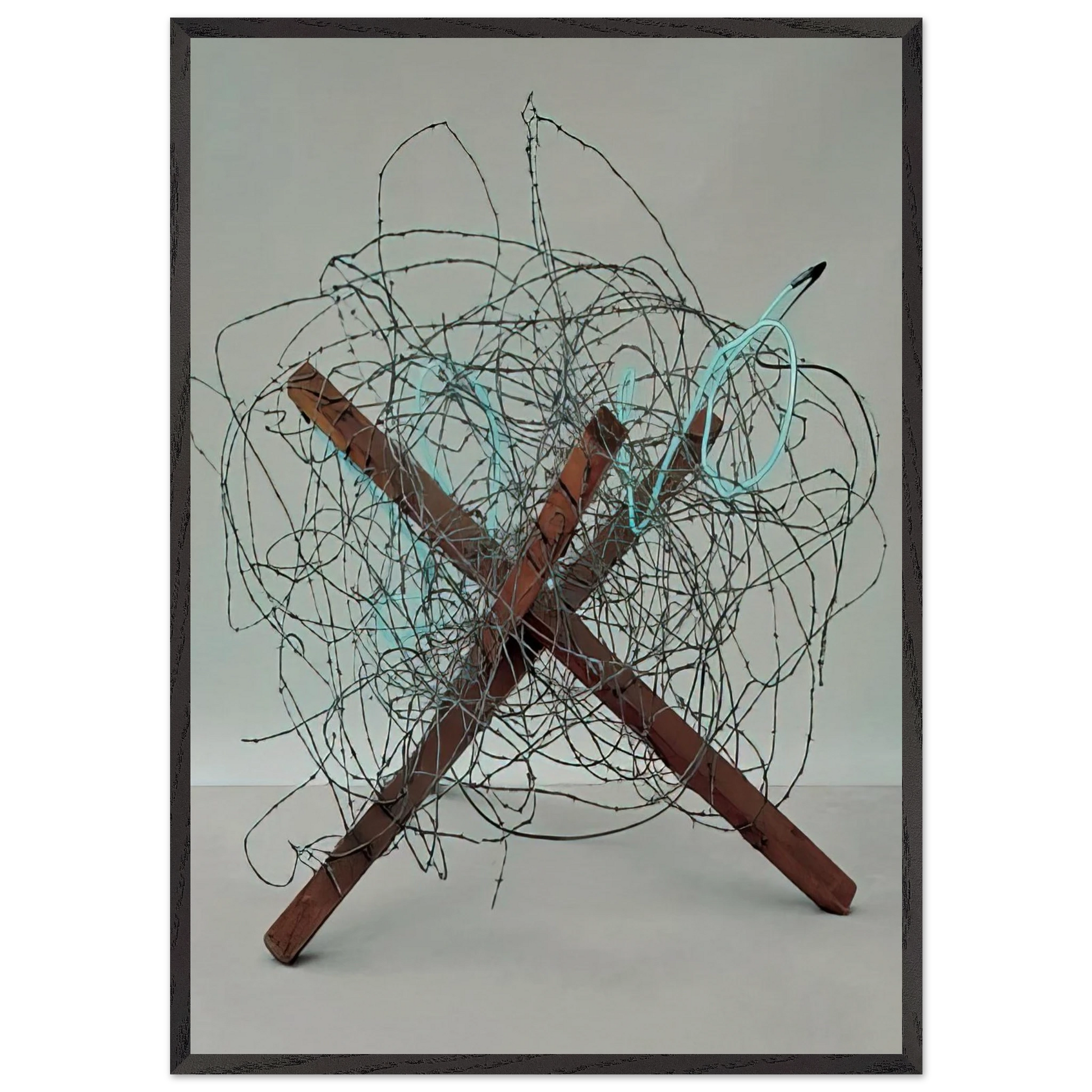 Wall artTumbleweed - James Rosenquist Framed Art Print – Black Wooden Frame - Default Title - -Framed Art Print