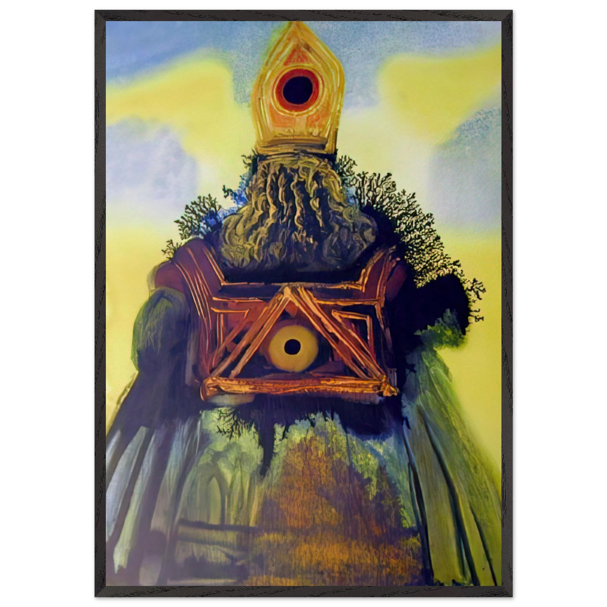 ARCA FOEDERIS 1967 - Salvador Dali Framed Art Print – Black Wooden Frame - Default Title - -Framed Art Print