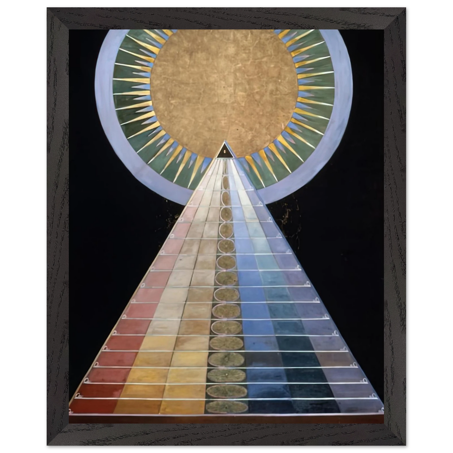 Hilma af Klint - ALTAR PAINTING 1915 Wall art - 60x80 cm / 24x32 Inches - Premium Wooden Framed Poster With Fine Art Paper - Wood frame