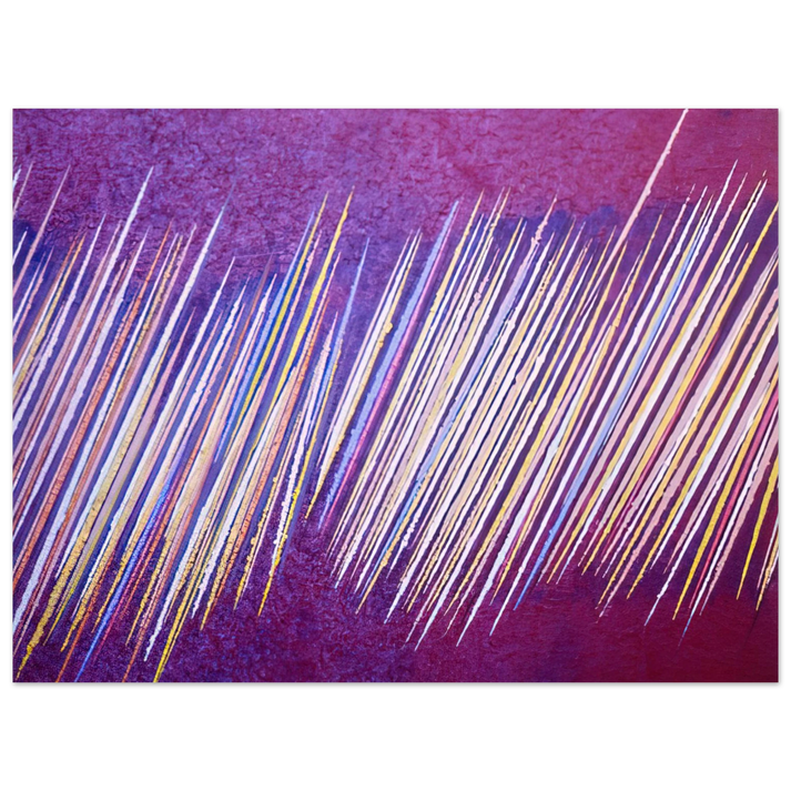 Ronnie Landfield - Red Line Painting II - 1968  75x100 cm / 30x40inches Fine Art Poster