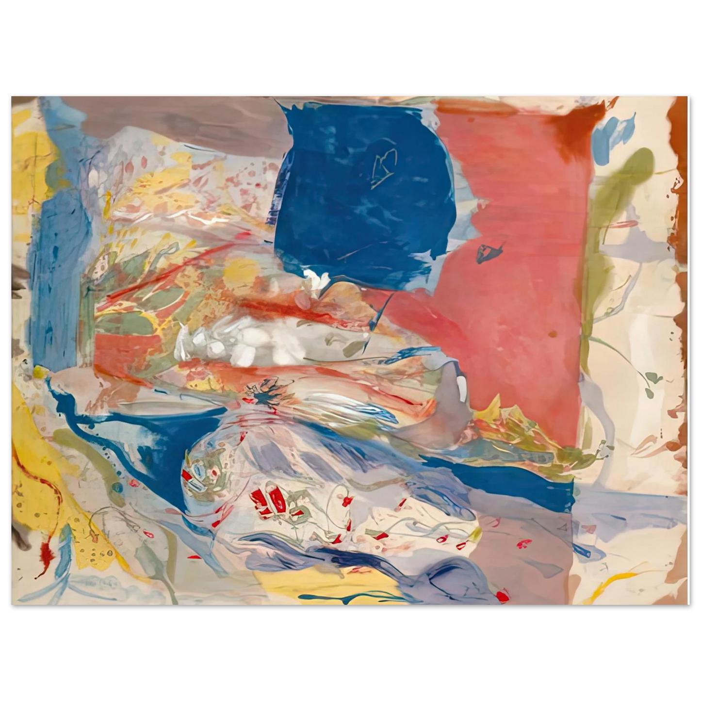 Helen Frankenthaler - Lorelei, 1957- Wall Art - 21x29.7 cm / 8x12" - Fine Art Poster - -