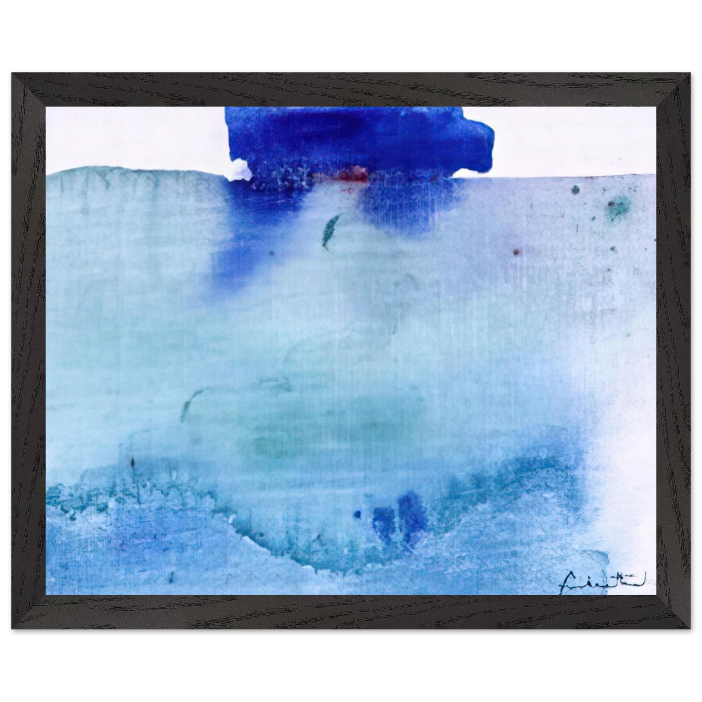 Helen Frankenthaler - Untitled - 1982 Wall art - 40x50 cm / 16x20 inches - Premium Wooden Framed Poster With Fine Art Paper - Wood frame