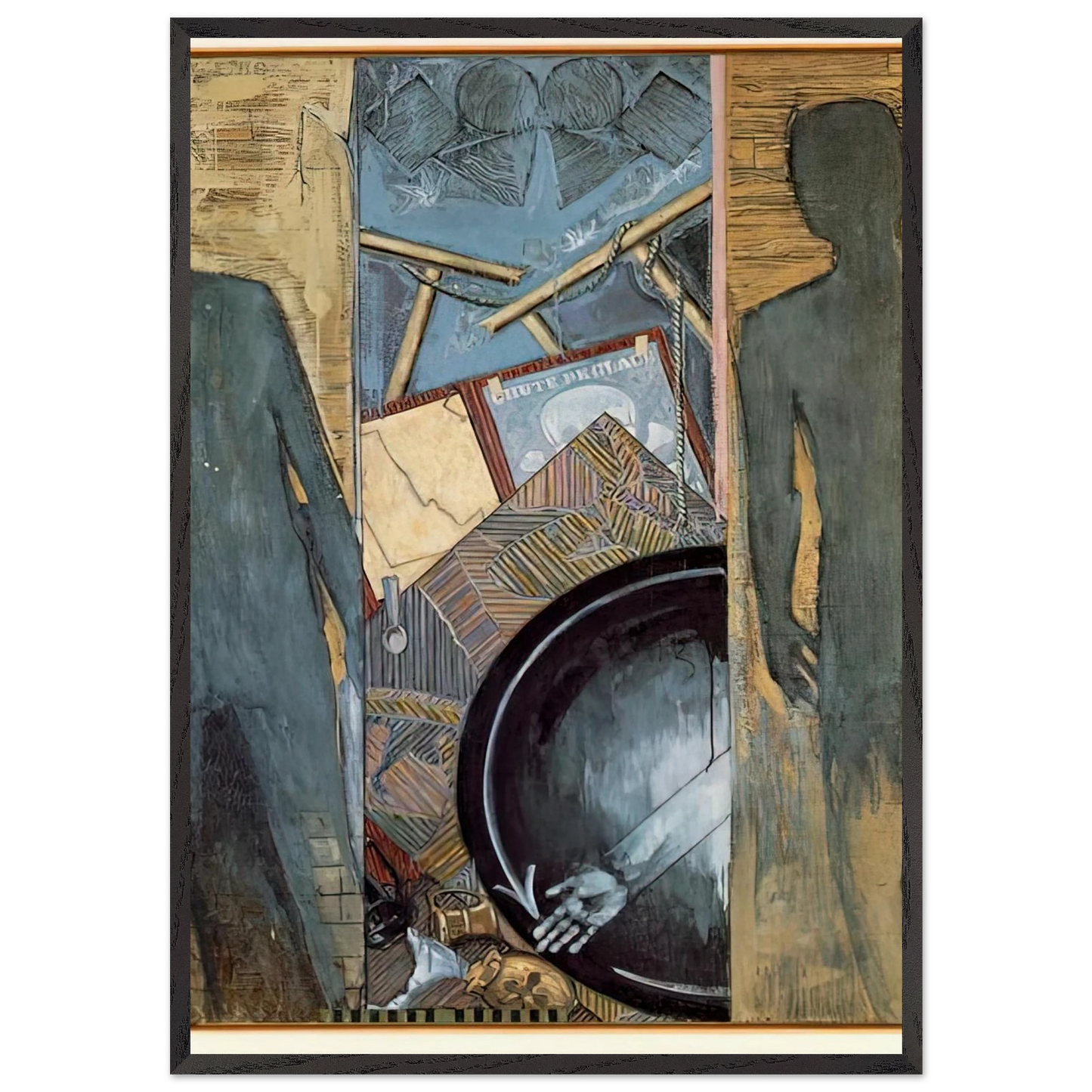 FALL - Jasper Johns Framed Art Print – Black Wooden Frame - Default Title - -Framed Art Print