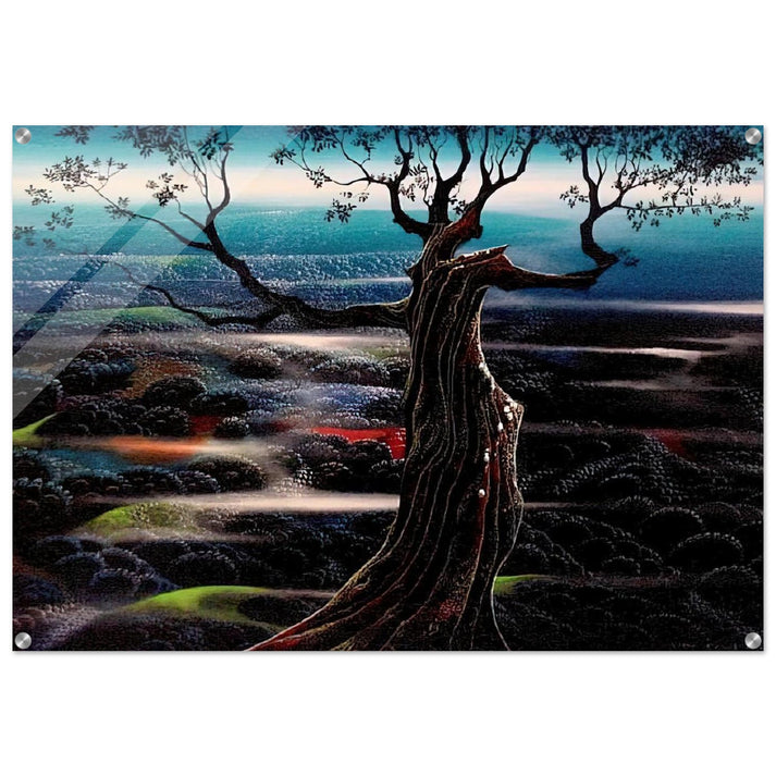 Wild Valley - Eyvind Earle Acrylic Print - 70x100 cm / 28x40″ inches | Eyvind Earle Wall Art | Eyvind Earle Prints
