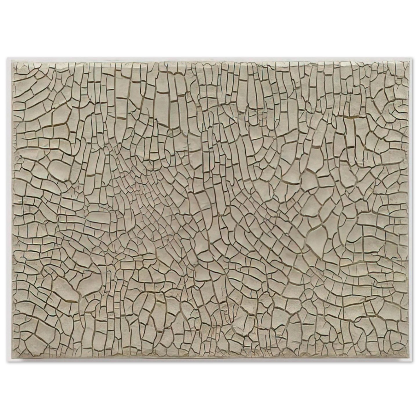 Alberto Burri - Cretto Grande Bianco - 1982 Fine Art Poster - Default Title