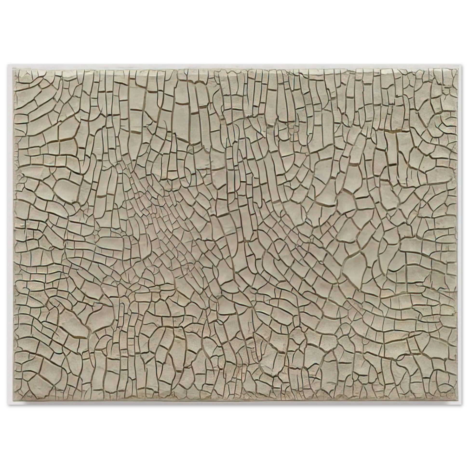 Alberto Burri - Cretto Grande Bianco - 1982 Fine Art Poster - Default Title
