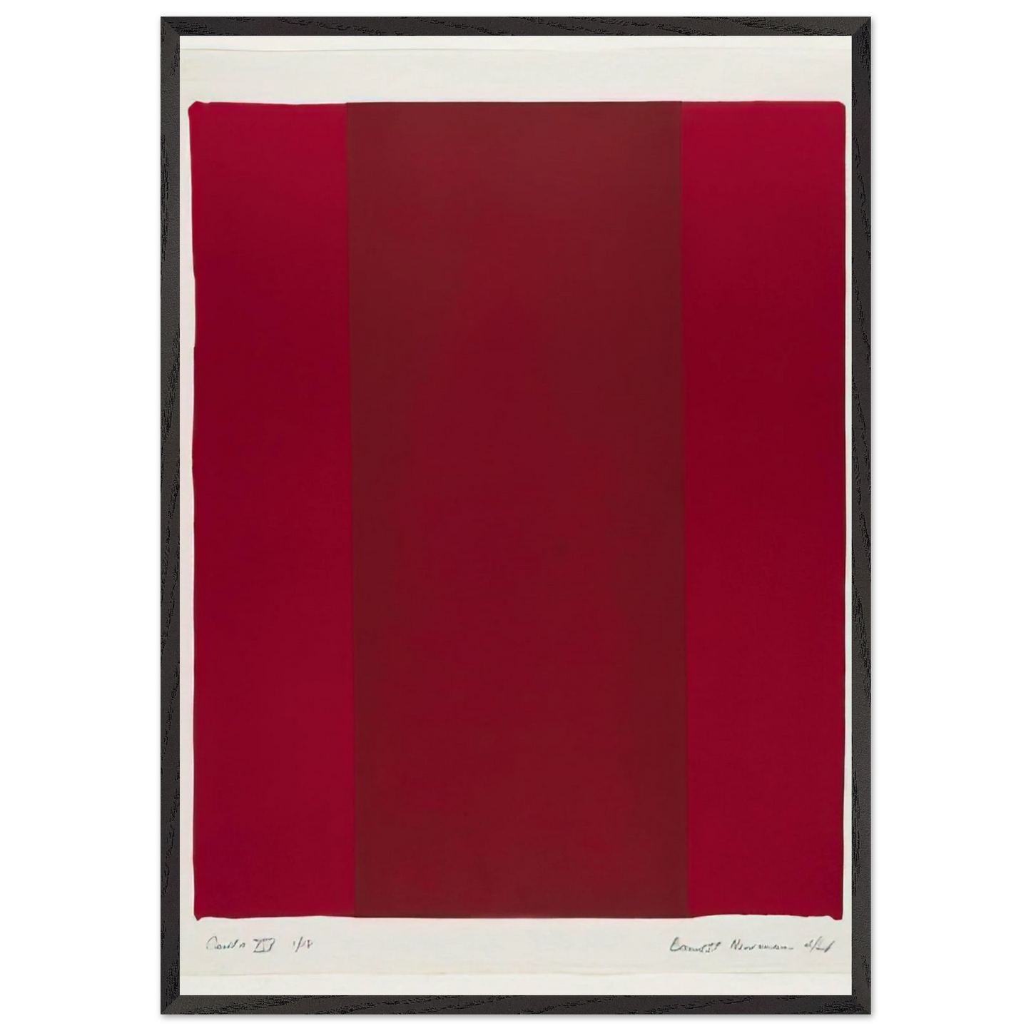 Canto XIV - Barnett Newman Framed Art Print – Black Wooden Frame - Default Title - -Framed Art Print