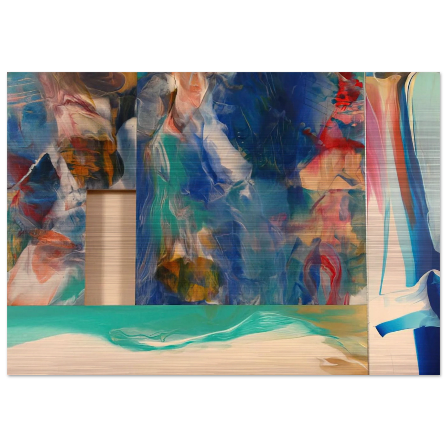 Icon - Sam Gilliam Brushed Aluminum Print - 70x100 cm / 28x40 inches | Sam Gilliam Aluminum Print | Sam Gilliam Prints