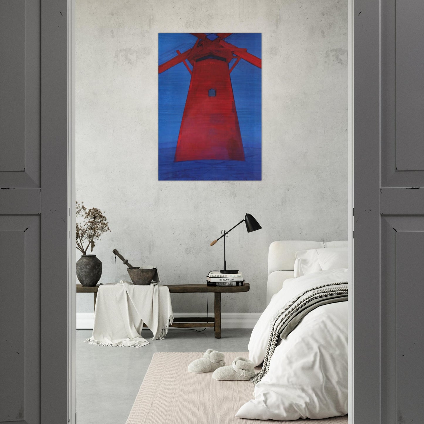 The Red Mill - Piet Mondrian Brushed Aluminum Print - 70x100 cm / 28x40 inches | Piet Mondrian Aluminum Print | Piet Mondrian Prints