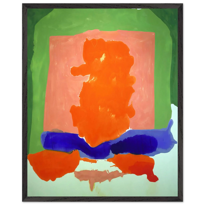 Helen Frankenthaler - Small s Paradise - 1964 Wall art - 40x50 cm / 16x20 Inches - Premium Wooden Framed Poster With Fine Art Paper - White frame