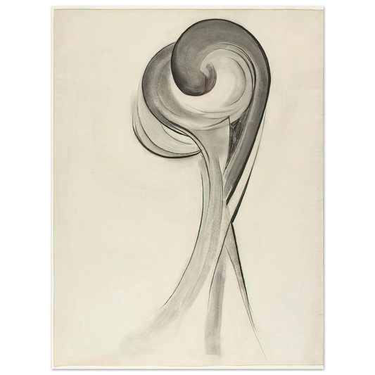 Georgia O'Keeffe - Drawing XII Fine Art Poster - 13x18 cm / 5x7 inches