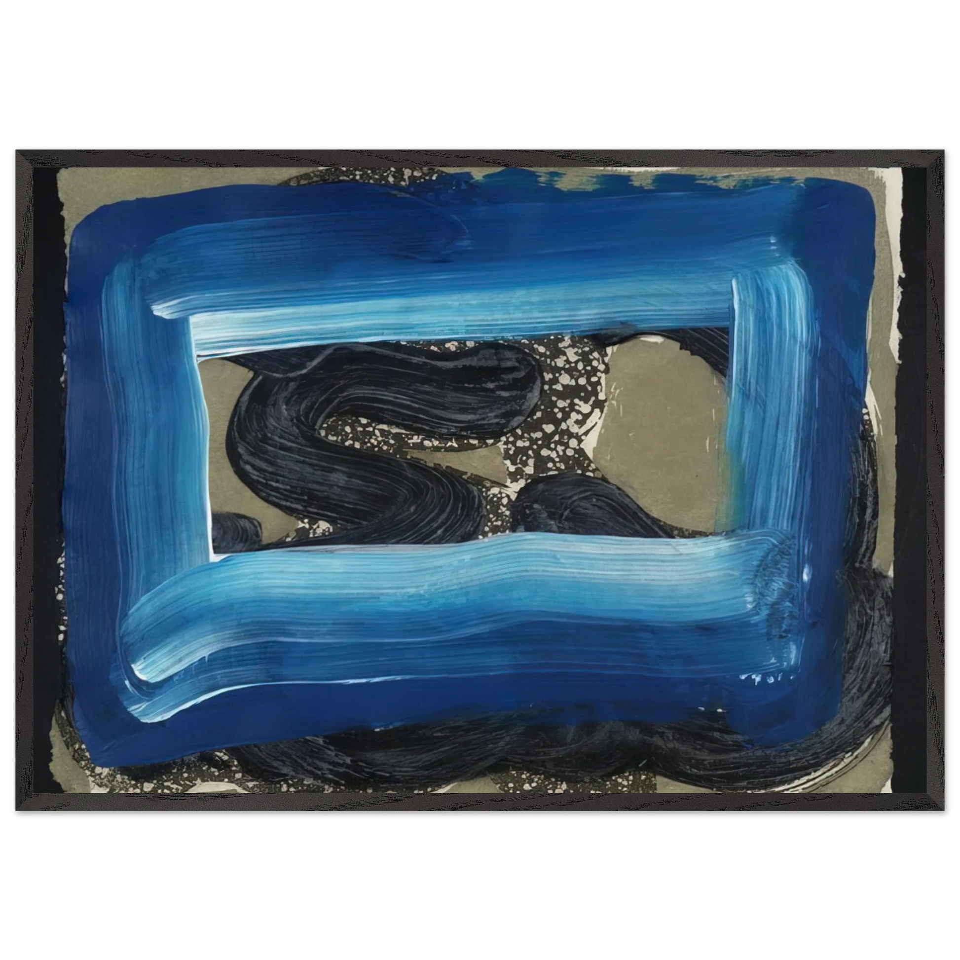 Seafood - 2001 - Howard Hodgkin Framed Art Print – Black Wooden Frame - Default Title - -Framed Art Print