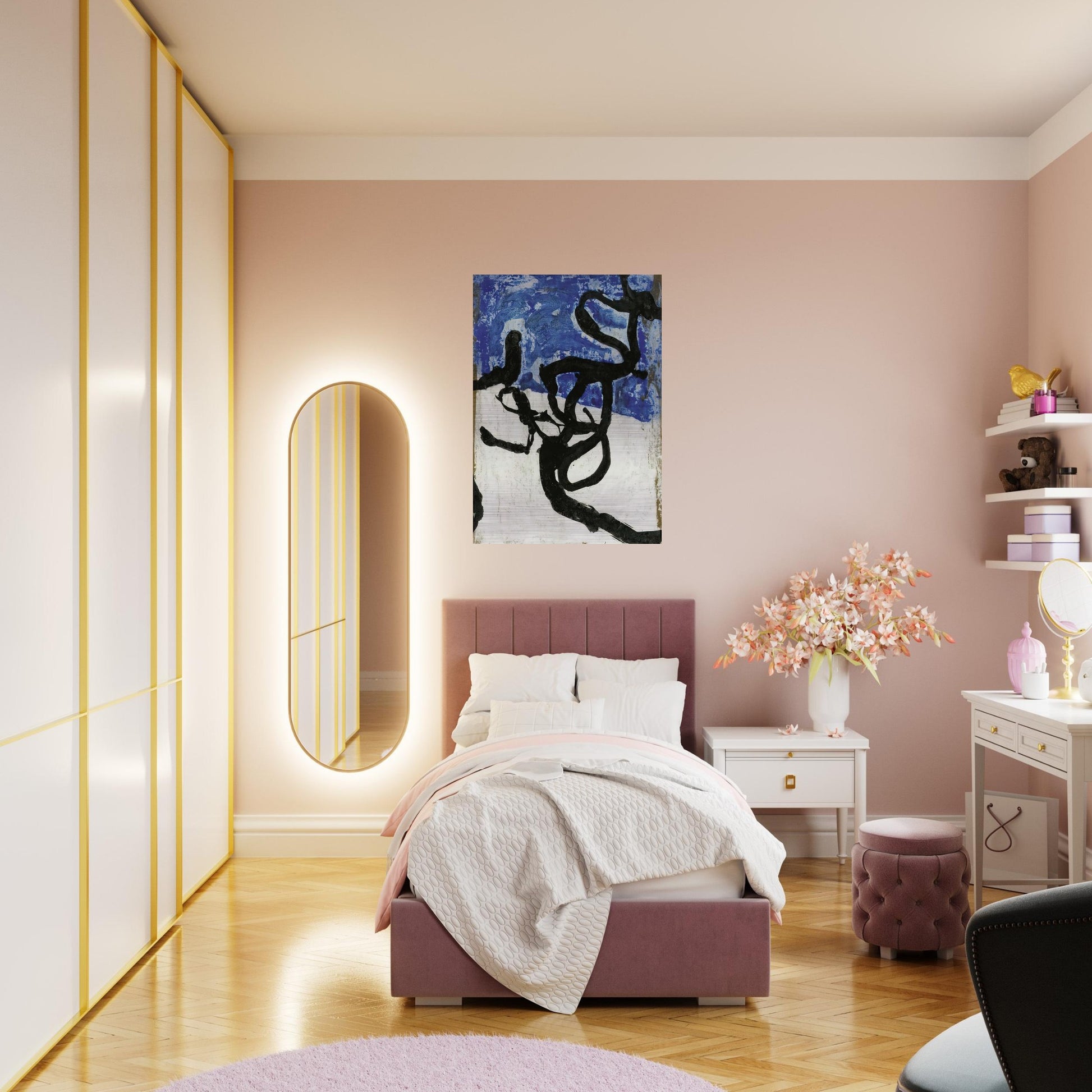 Untitled - Tachisme - Emil Schumacher Brushed Aluminum Print - 70x100 cm / 28x40 inches | Emil Schumacher Aluminum Print | Emil Schumacher Prints