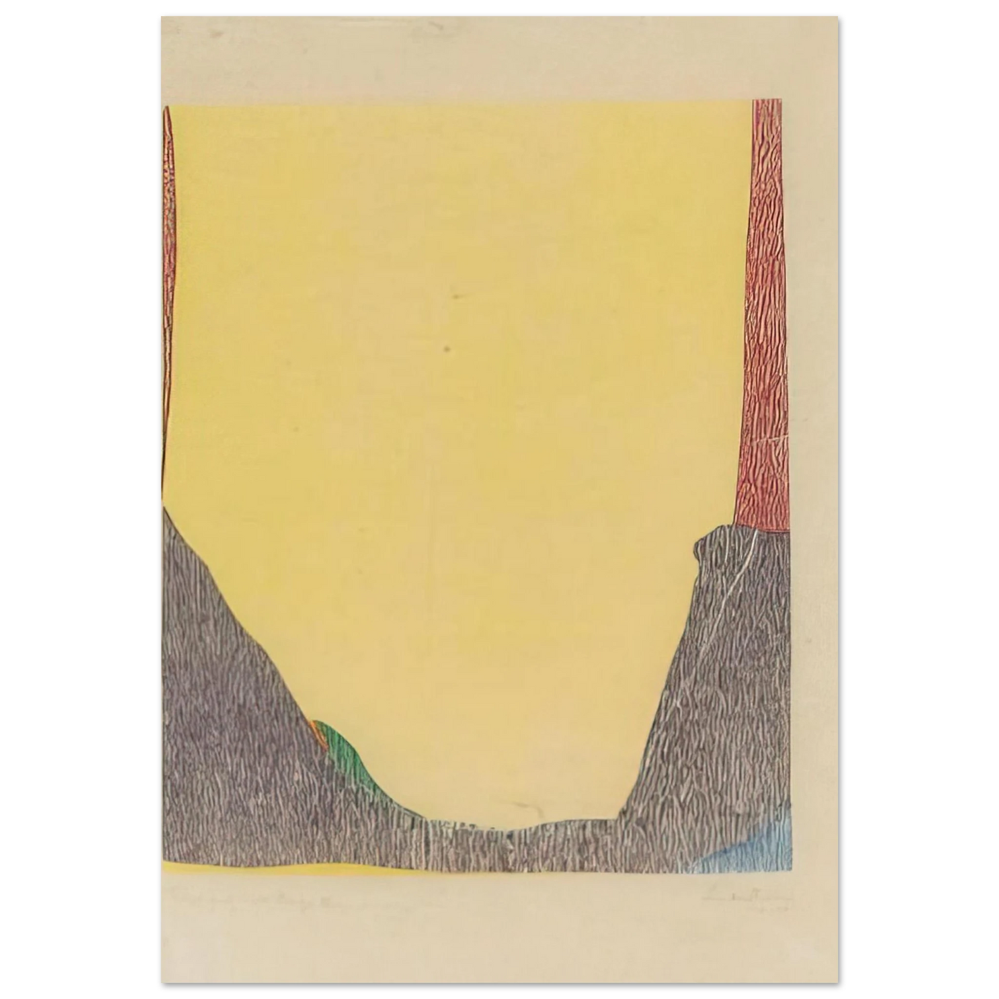 Helen Frankenthaler - East and Beyond - 1973 Wall art - 13x18 cm / 5x7 inches - Fine Art Poster - -