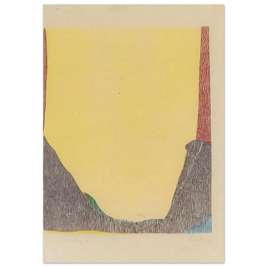 Helen Frankenthaler - East and Beyond - 1973 Wall art - 13x18 cm / 5x7 inches - Fine Art Poster - -