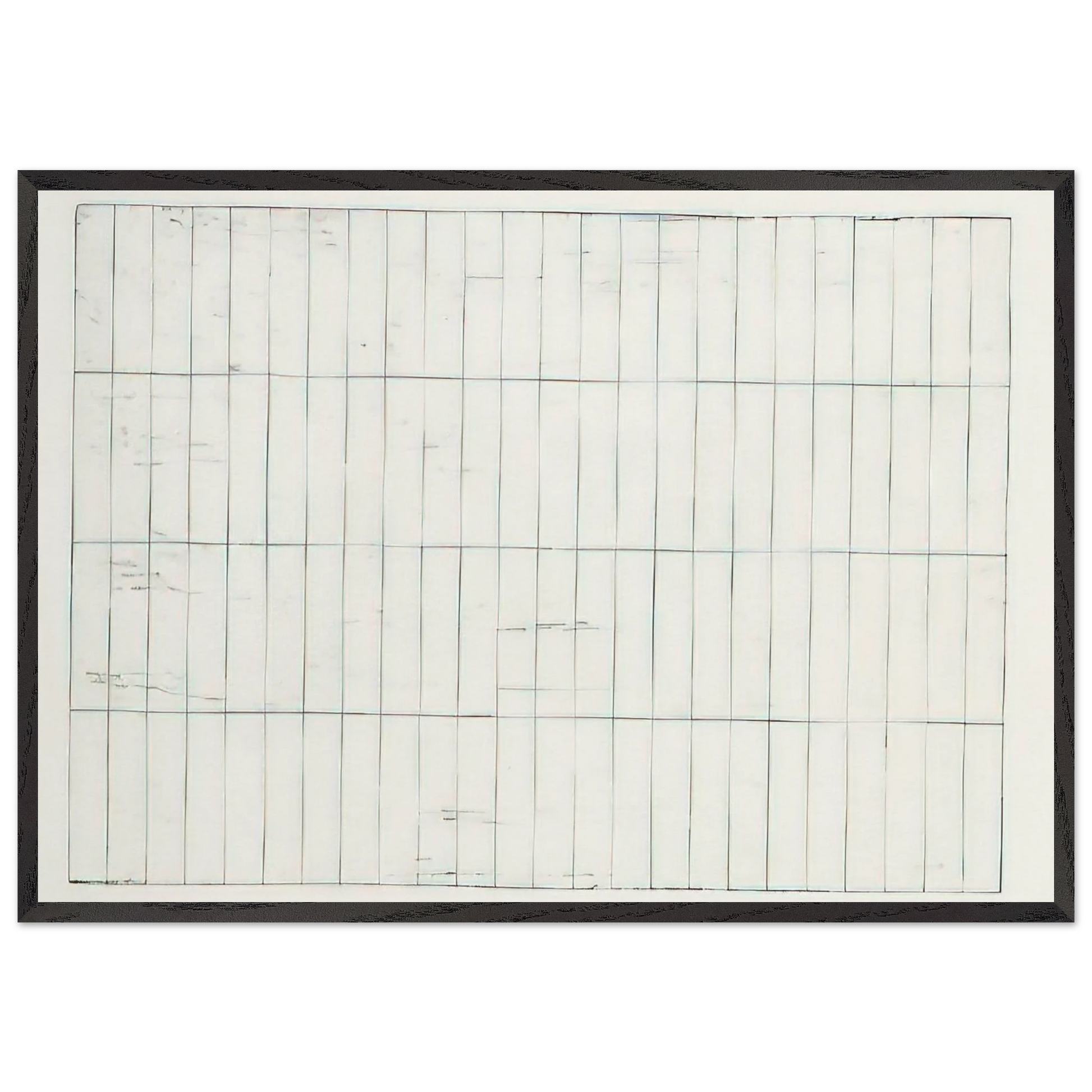 Grid I Lewison 17 - Minimalism - Brice Marden Framed Art Print – Black Wooden Frame - Default Title - -Framed Art Print