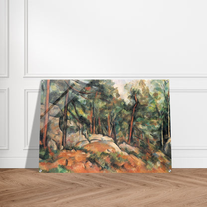 In the Forest - Paul Cézanne Acrylic Print - 70x100 cm / 28x40″ inches | Paul Cézanne Wall Art | Paul Cézanne Prints