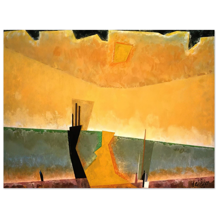 Lyonel Feininger - STORM BREWING 1939  75x100 cm / 30x40inches Fine Art Poster