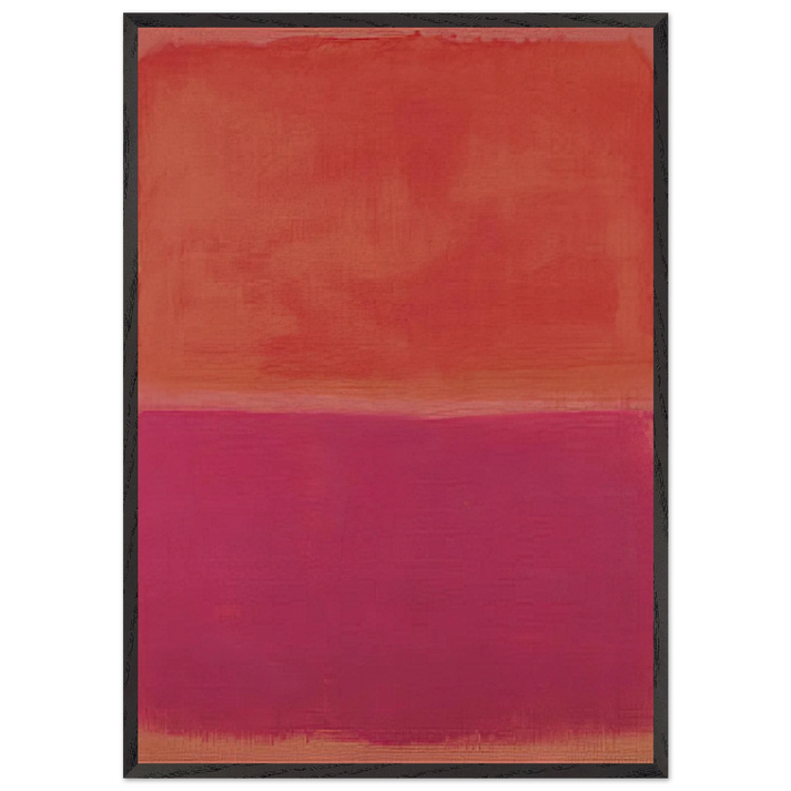 No 3 - 1967 - Mark Rothko 70x100 cm / 28x40 inches Framed Art Print – Black Wooden Frame