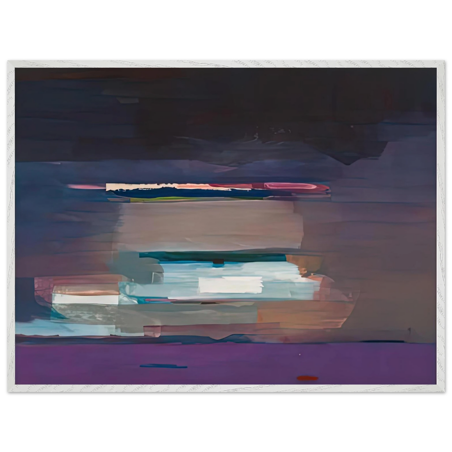 Helen Frankenthaler - Viewpoint I, 1974- Wall Art - 21x29.7 cm / 8x12" - Premium Wooden Framed Poster With Fine Art Paper - Black frame