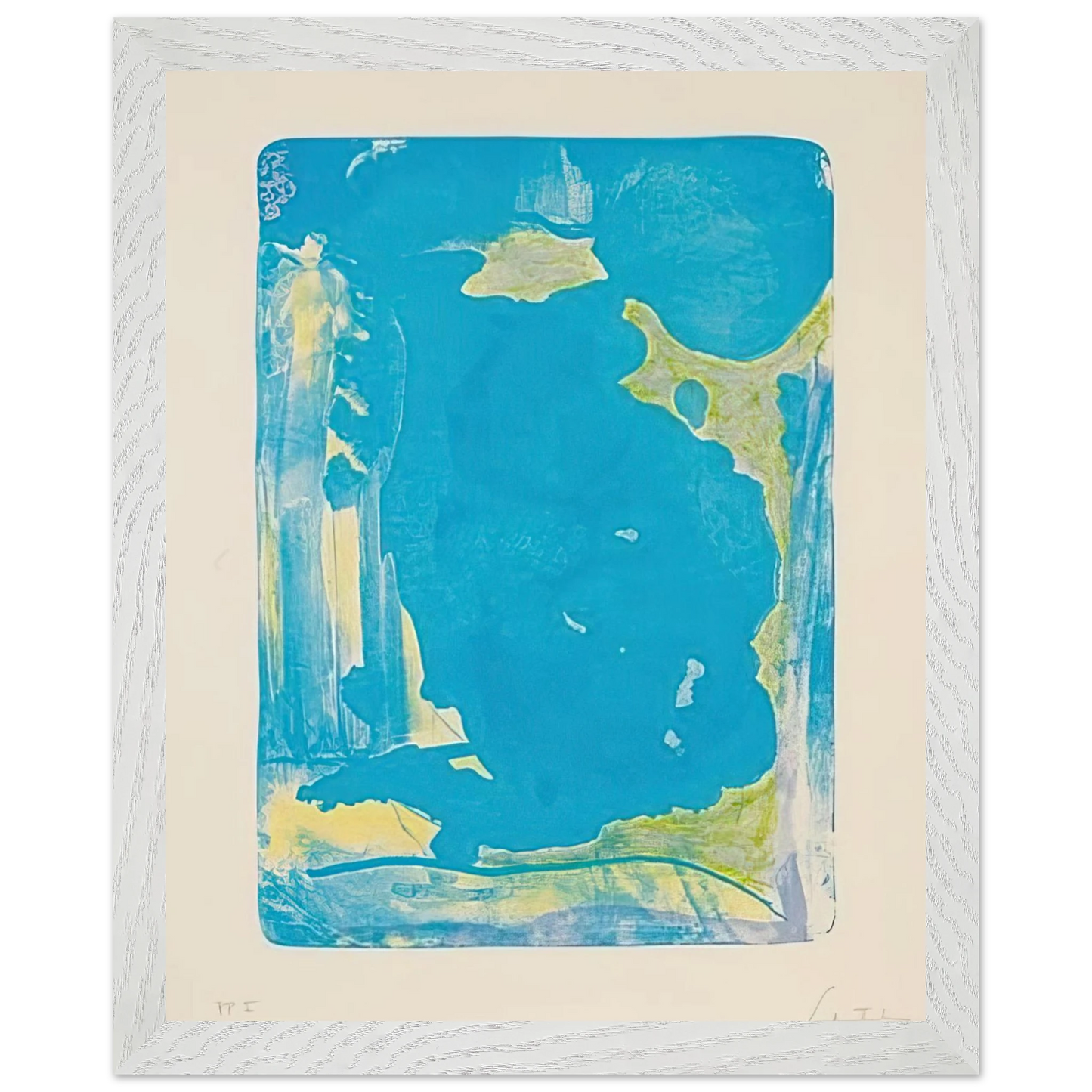 Helen Frankenthaler - Reflections IV - 1995 Wall art - 28x43  cm / XL (11x17 Inches) - Fine Art Poster - -